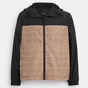 Coach Men’s Signature Full Zip Windbreaker
